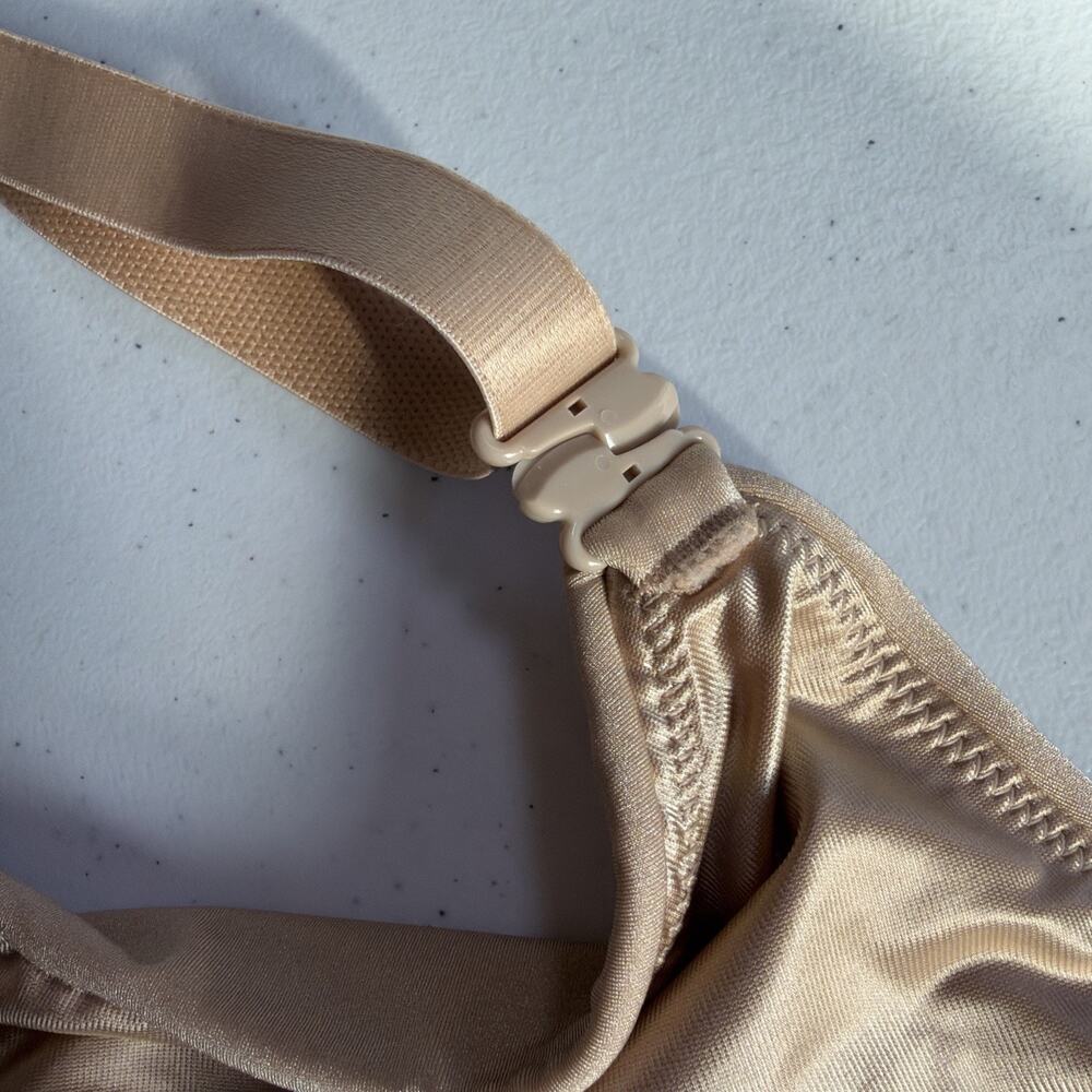 Cacique 46DD Bra Tan Lightly Lined Balconette Underwire convertible Closure New - Picture 5 of 14